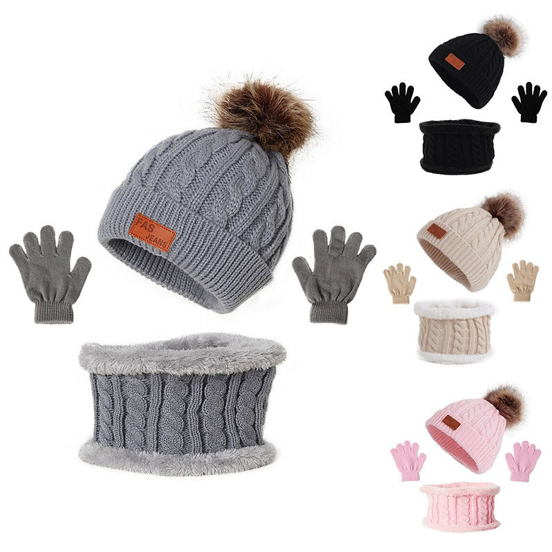 Ensemble d'hiver Bonnet + gants + tour de cou