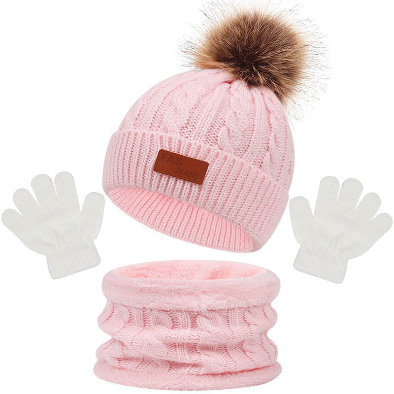 Ensemble d'hiver Bonnet + gants + tour de cou
