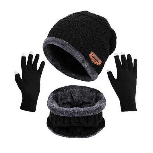 Ensemble bonnet gants et tour de cou Adulte