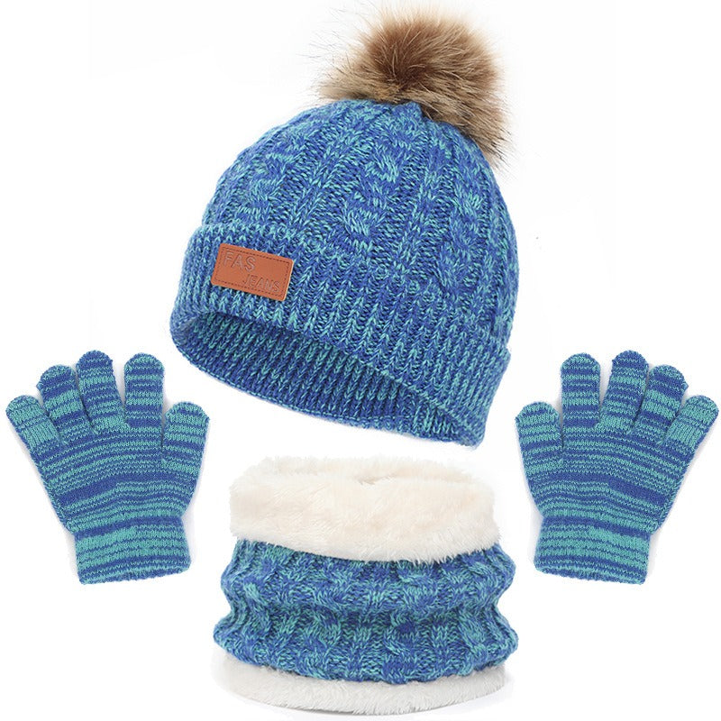 Ensemble d'hiver Bonnet + gants + tour de cou