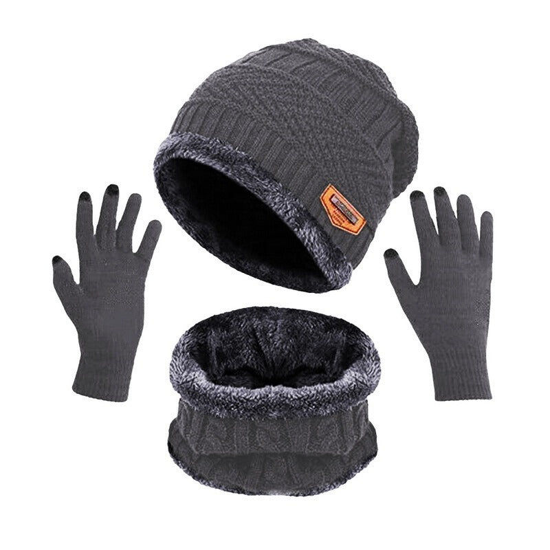 Ensemble bonnet gants et tour de cou Adulte