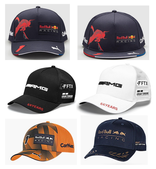 Casquette à l'éffigie de marques (redbull, mercedes etc...)