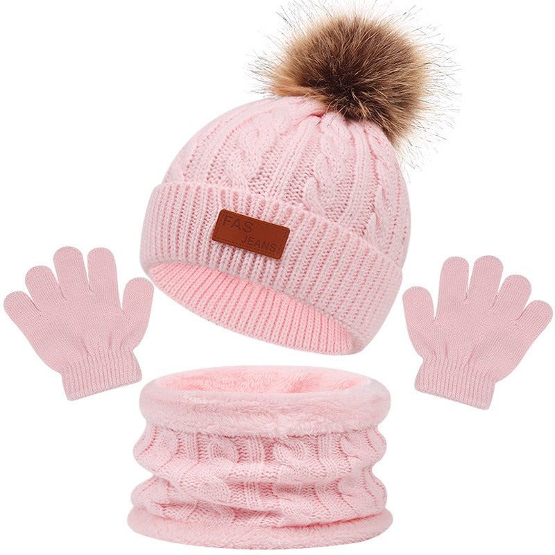 Ensemble d'hiver Bonnet + gants + tour de cou