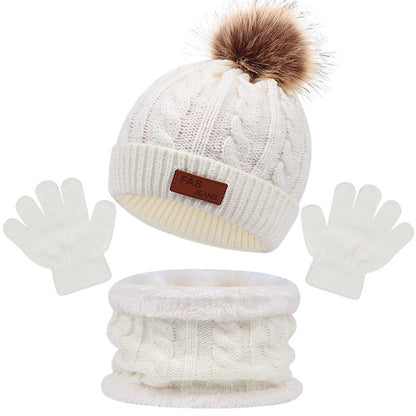 Ensemble d'hiver Bonnet + gants + tour de cou
