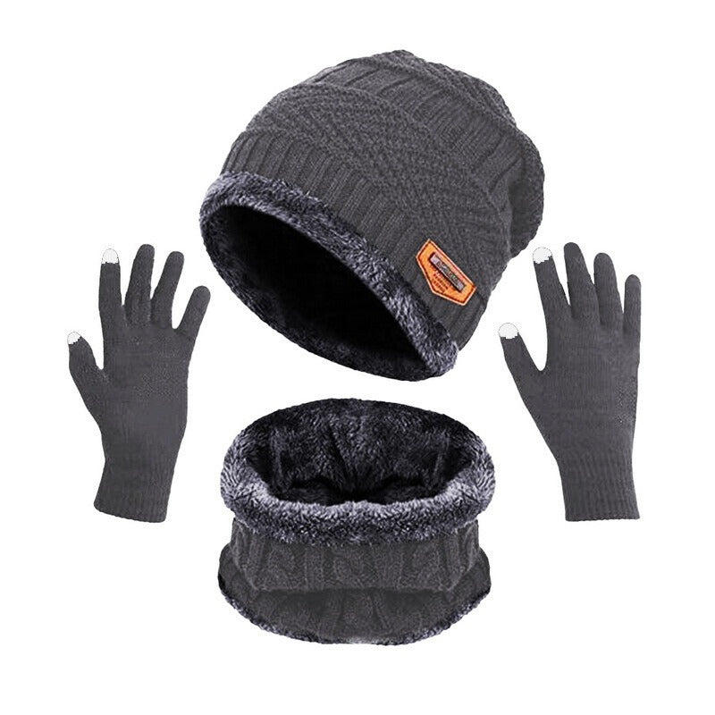 Ensemble bonnet gants et tour de cou Adulte