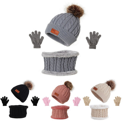 Ensemble d'hiver Bonnet + gants + tour de cou