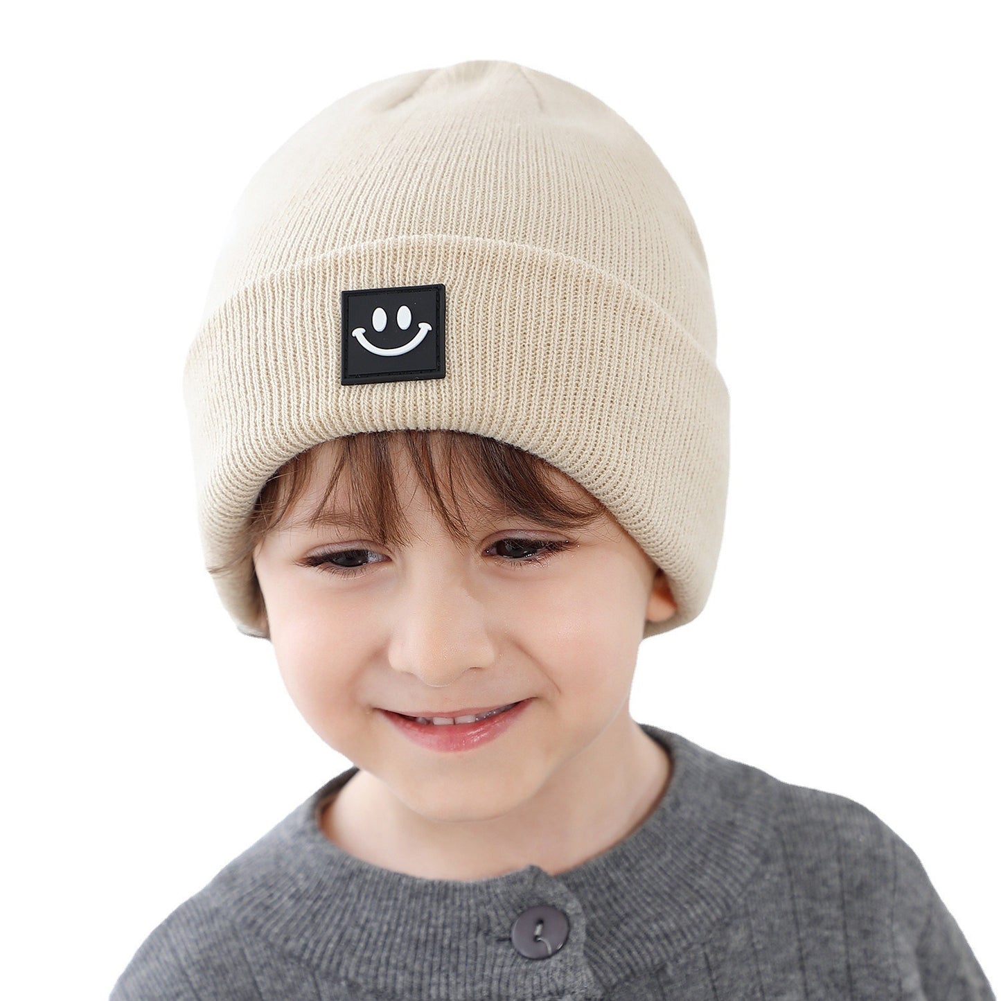 Bonnet smiley enfant