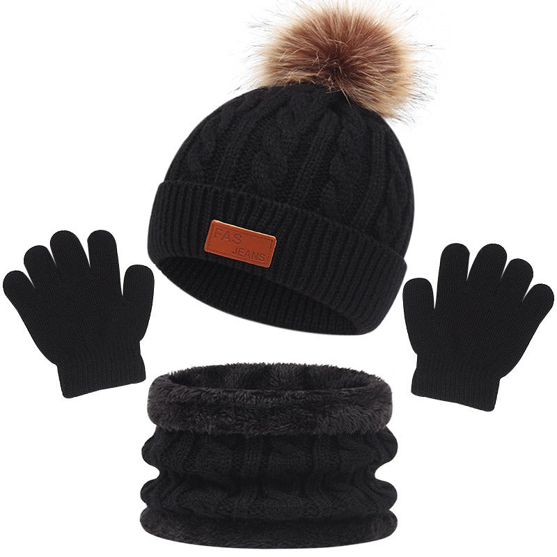 Ensemble d'hiver Bonnet + gants + tour de cou