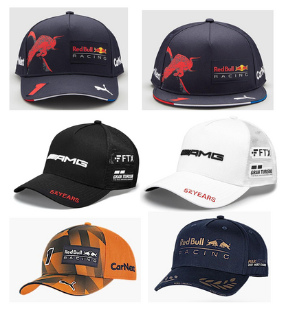 Casquette à l'éffigie de marques (redbull, mercedes etc...)