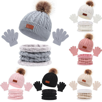 Ensemble d'hiver Bonnet + gants + tour de cou