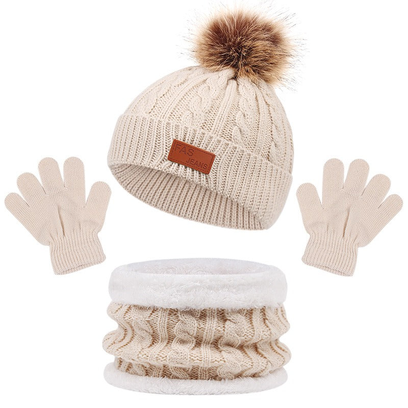 Ensemble d'hiver Bonnet + gants + tour de cou