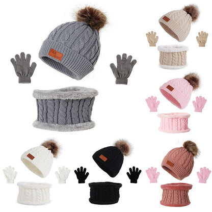 Ensemble d'hiver Bonnet + gants + tour de cou